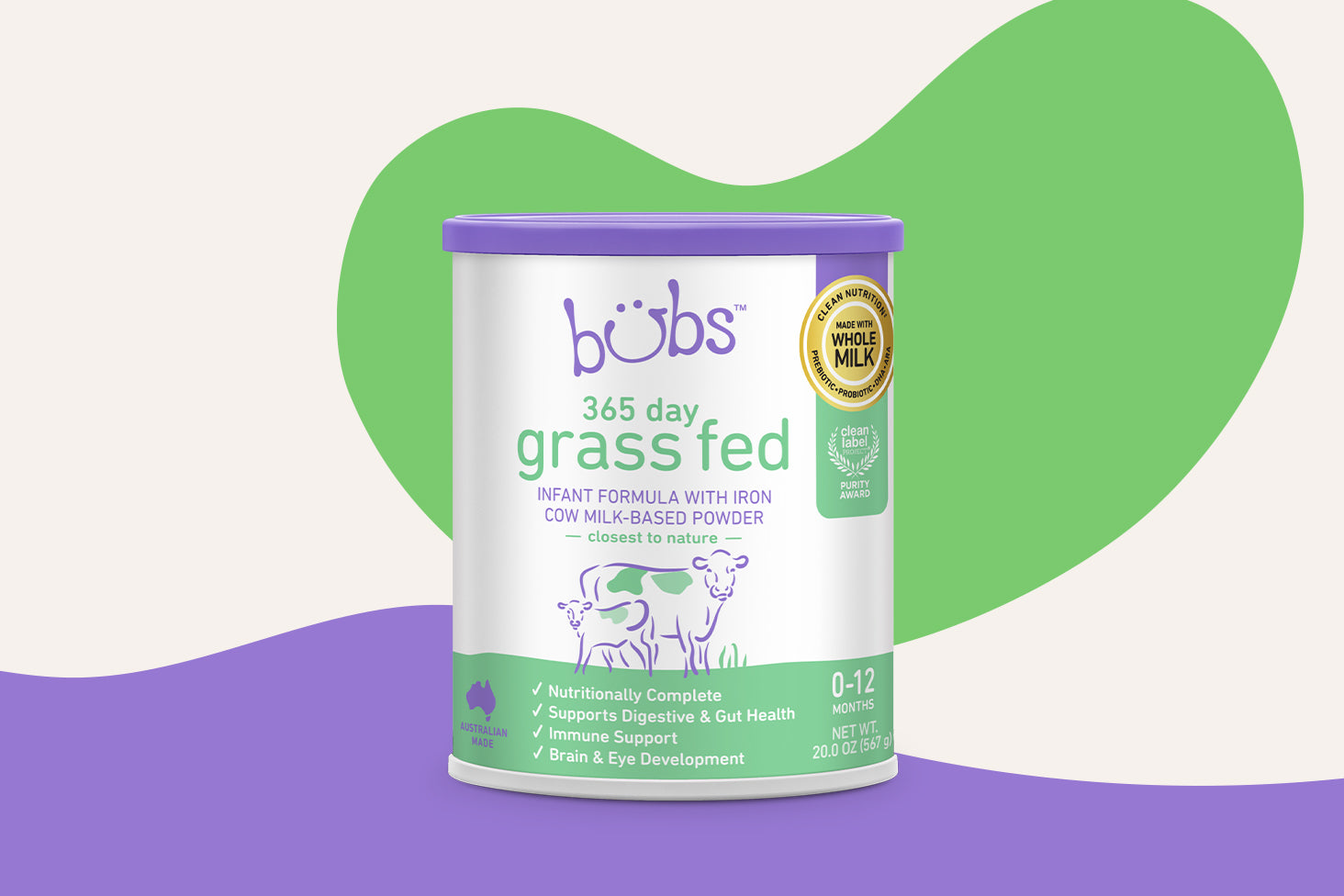 Bubs 365 Day Grass Fed Infant Formula (0-12 Months)