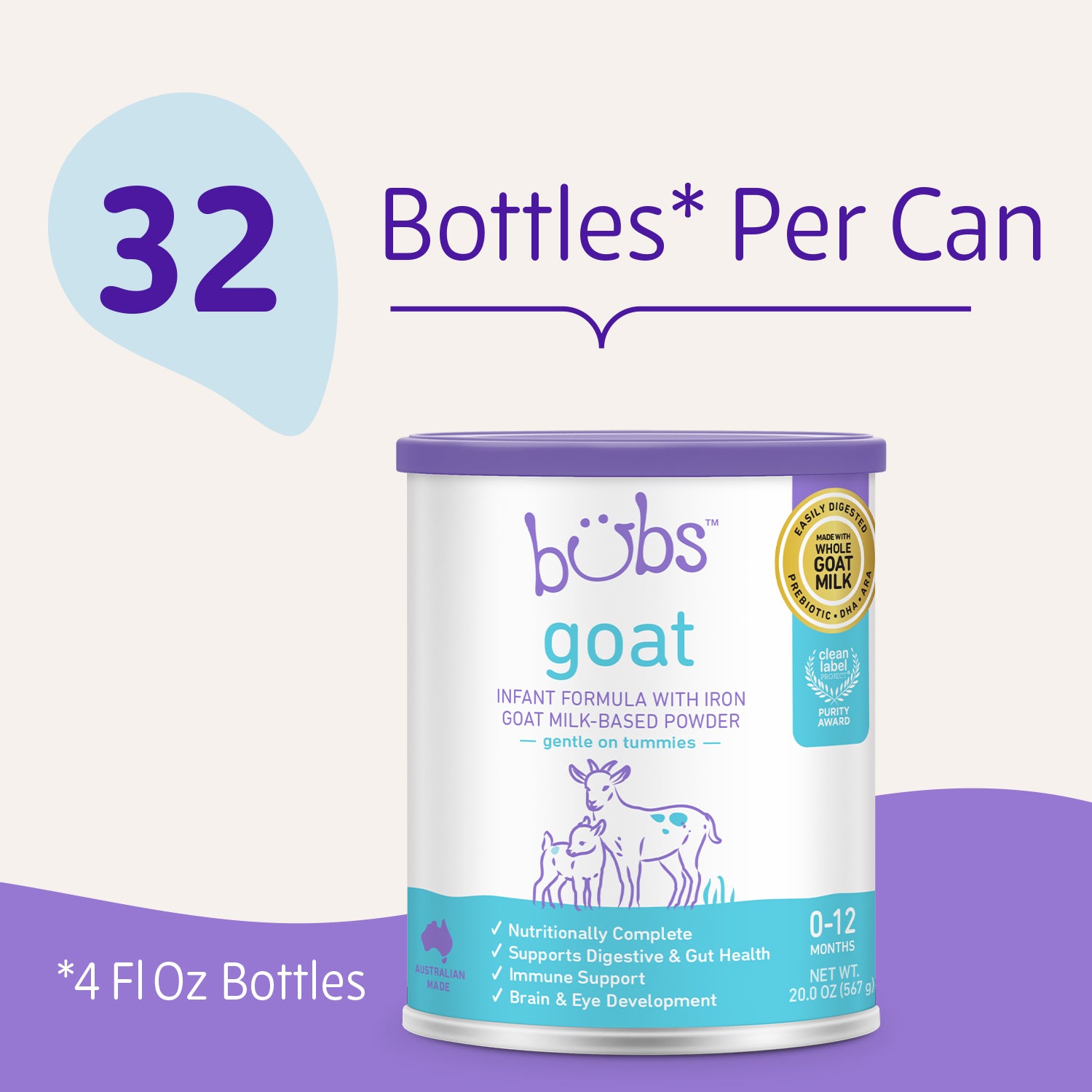 Bubs Goat Milk Infant Formula (012 Months) Aussie Bubs