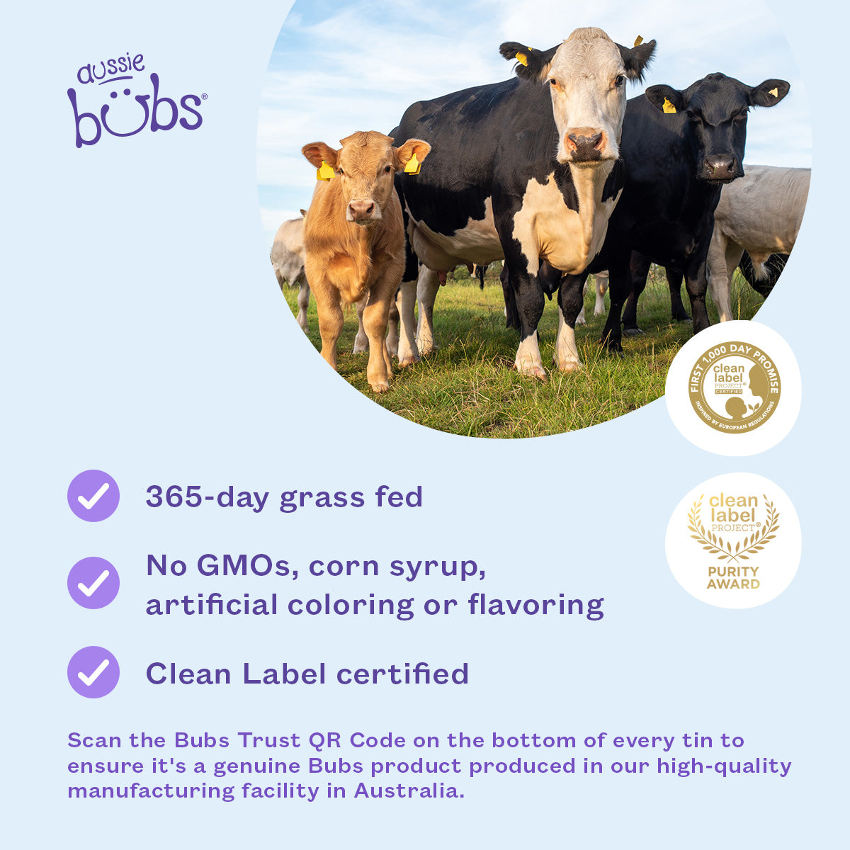 Organic Cows Milk Baby Formula for Infant Bubs Australia Aussie Bubs