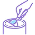 Scooping formula out of a tin icon