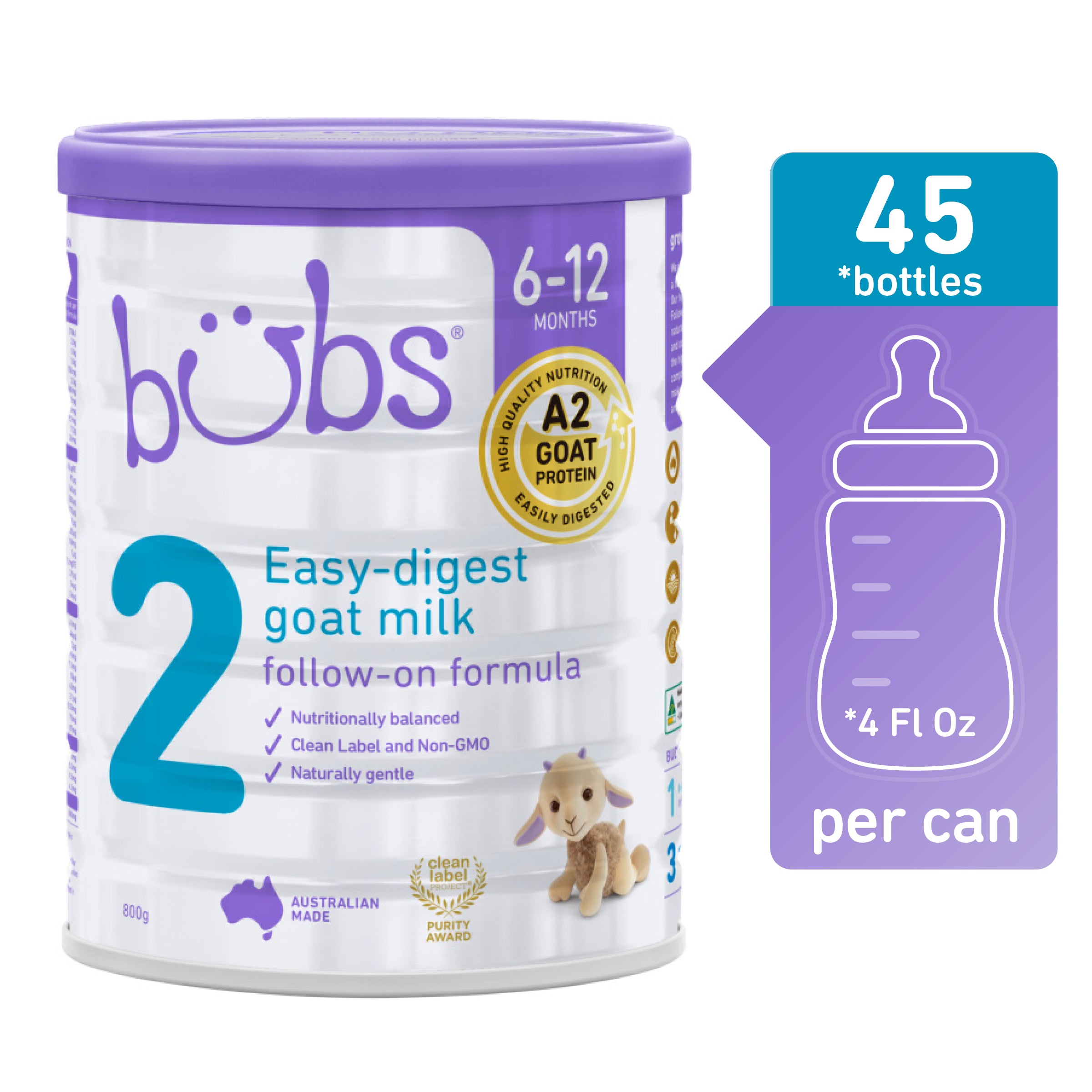 Organic Goat Milk Baby Formula Follow On Stage Bubs Australia